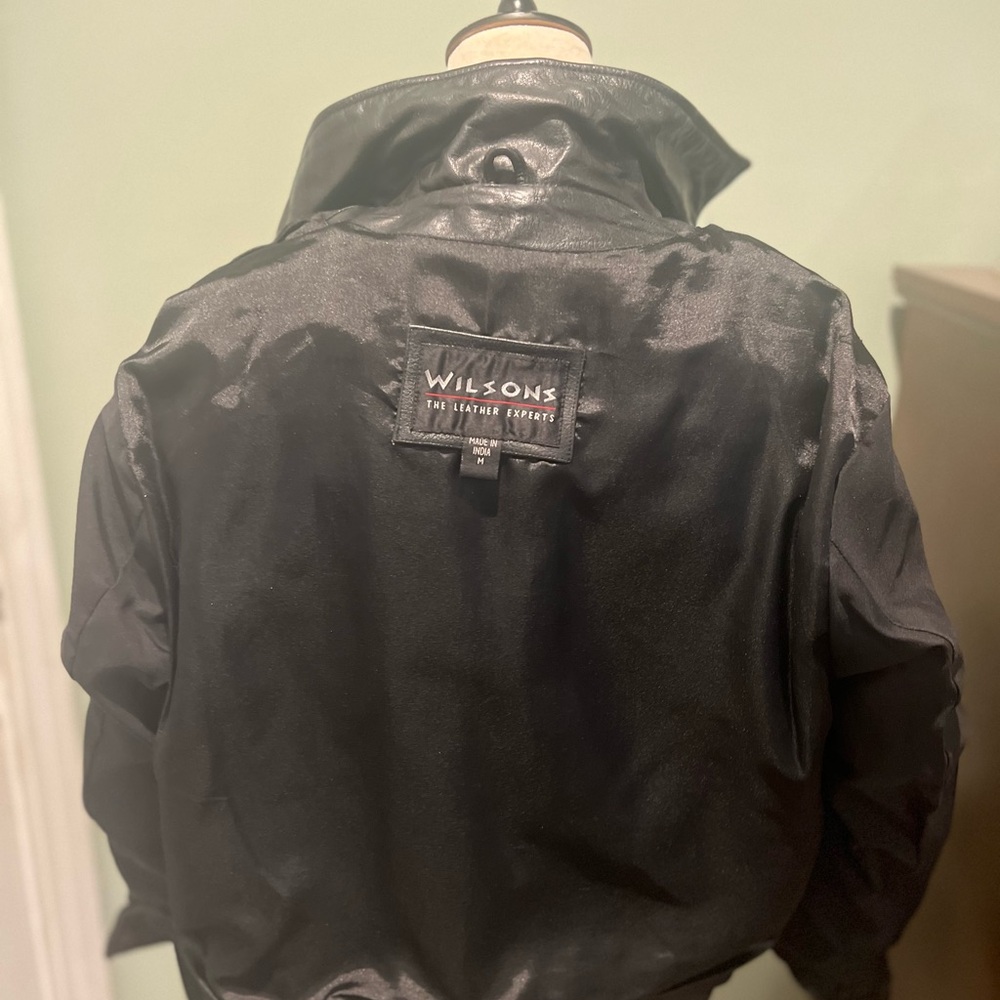 Wilson Black Leather Jacket - Picture 8 of 9